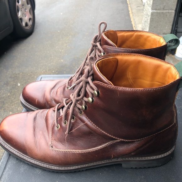 Cole Haan 6292 Mens Dark Brown Leather Leather Ankle Chukka Boots Size 13M - Picture 10 of 15